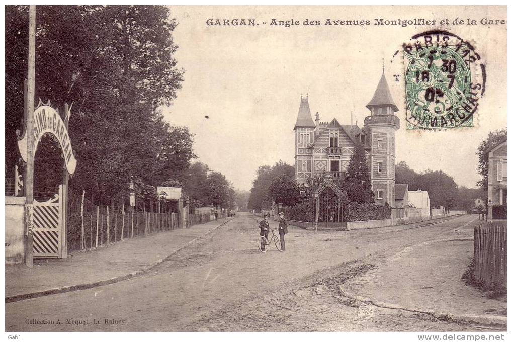 93 --- Gargan --- Angle Des Avenues Montgolfier Et De La Gare - Livry Gargan
