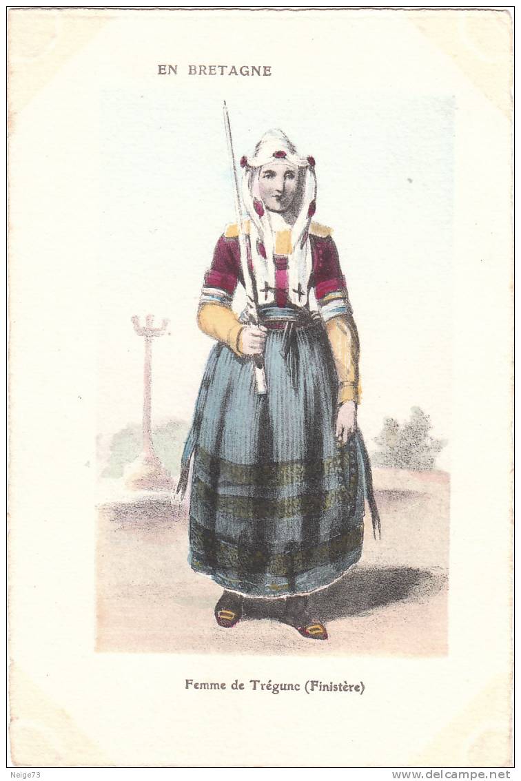 Cpa Illustrée Du 29 - Femme De Trégunc - Trégunc