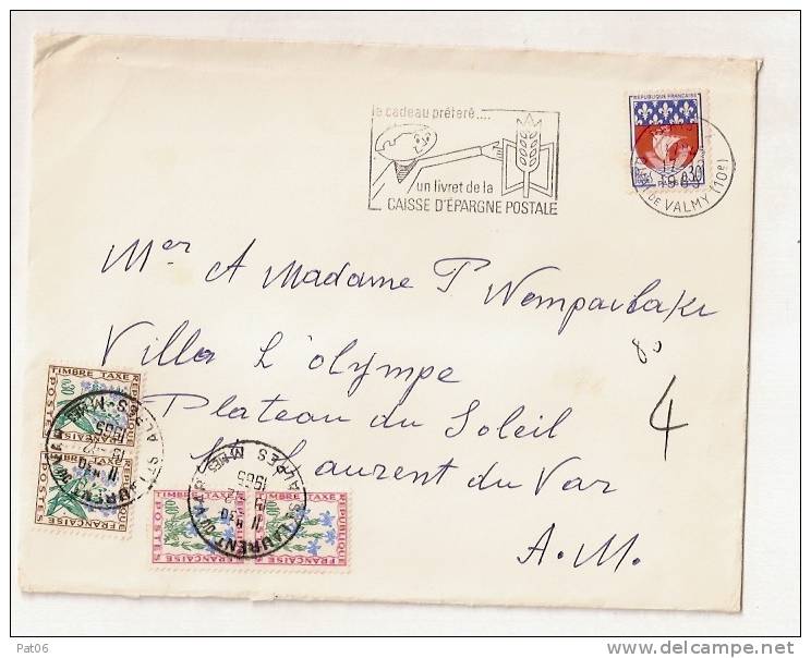 PARIS - Taxe - 1960-.... Covers & Documents