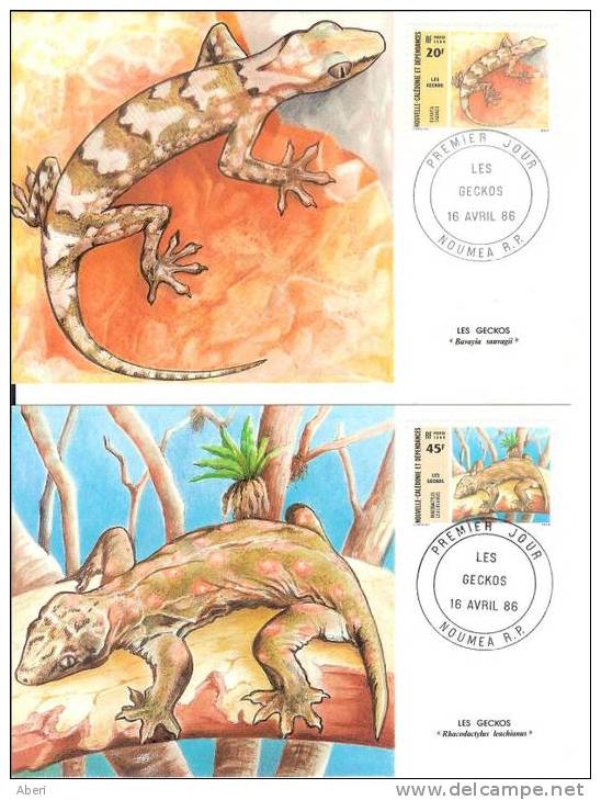 FDC 98 - POSTE 516 - 517 - REPTILES - LEZARDS CARTES - POSTCARDS - Altri & Non Classificati