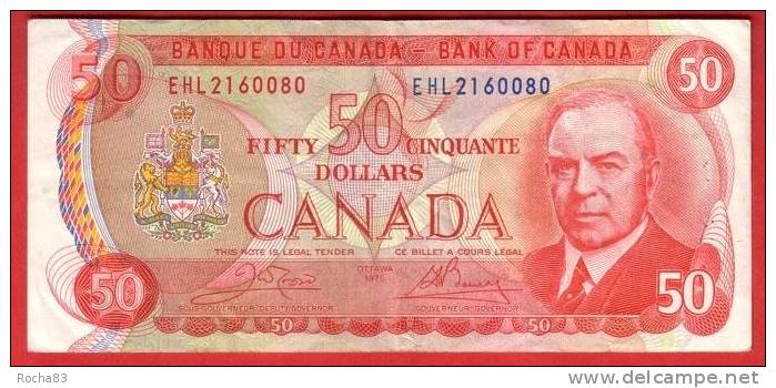 BILLET - CANADA - 50 Dollars  De 1975 - Pick 90b - Kanada