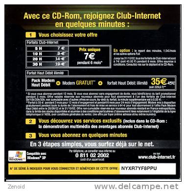 Kit De Connexion Internet Club Internet 7 € - Kits De Connexion Internet