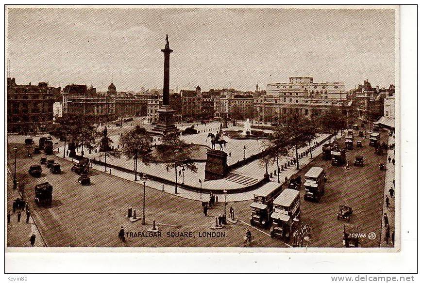 ROYAUME-UNI LONDON Trafalgar Square Cpa Animée - Trafalgar Square