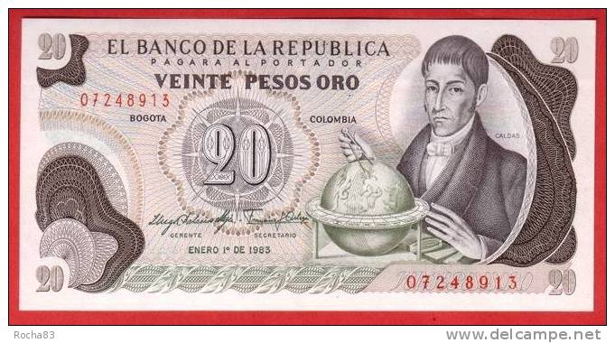 BILLET - COLOMBIE - 20 Pesos Oro Du 01 01 1983 - Pick 409d - Colombia