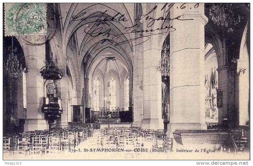 Saint Symphorien Sur Coise - Interieur De L'Eglise - Saint-Symphorien-sur-Coise