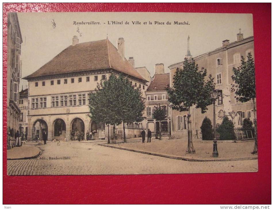 RAMBERVILLERS - L'Hotel De Ville Et La Place Du Marché- - Senones