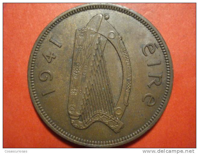 2678 IRELAND EIRE IRLANDA  1 PENNY  GALLINA POULE ANIMAL      AÑO / YEAR  1941  XF - Ireland