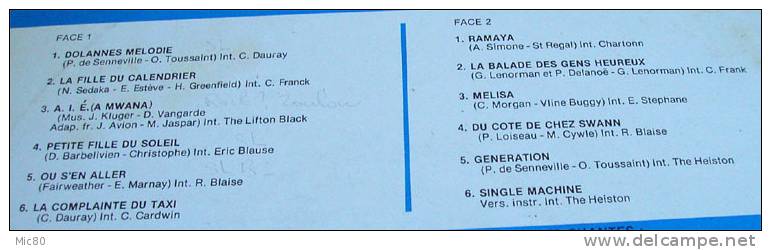 Lot Parade des succès (Années 70) 4 disques vinyles 33T 30cm.