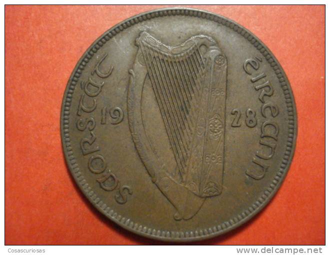 2688  IRELAND EIRE IRLANDA  1 PENNY  GALLINA POULE ANIMAL      AÑO / YEAR  1928  XF - Ierland
