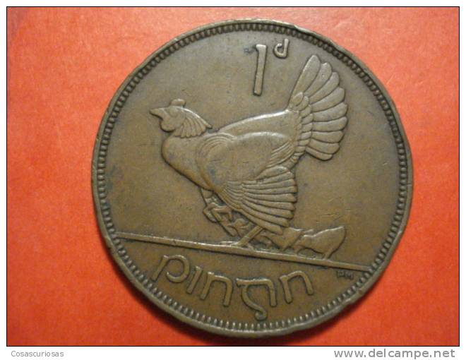 2690  IRELAND EIRE IRLANDA  1 PENNY  GALLINA POULE ANIMAL      AÑO / YEAR  1937  F+ - Irlande