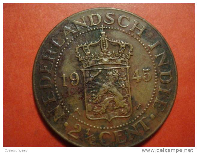 2706 NETHERLAND EAST INDIE  NEDERLAND   2 1/2 CENTS     AÑO / YEAR  1945  XF- - Indes Néerlandaises
