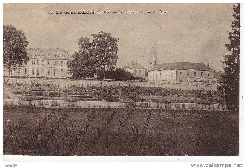 72  LE GRAND LUCE Le Château Vue Du Parc - Le Grand Luce