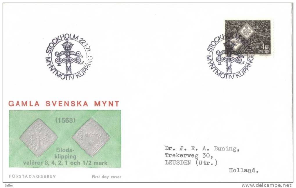 FDC 1971  Swedish Alt Geld. - FDC