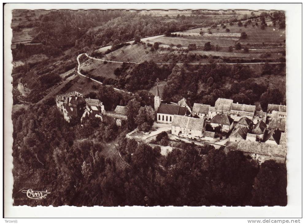 CPSM De La Petite Pierre (Bas Rhin 67): Vue Aérienne Sur Le Château Et L'Eglise - La Petite Pierre
