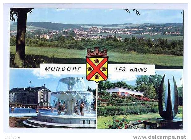 Cpsm MONDORF Multi Vues  Piscine Et Casino Roseraie Et Milk Bar -128 Kraus - Bad Mondorf