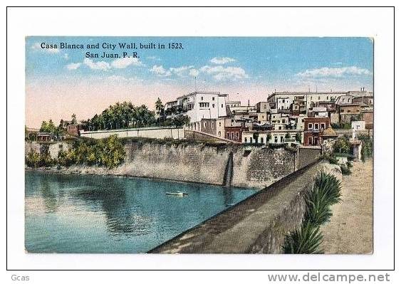 Casa Blanca And City Wall - Puerto Rico