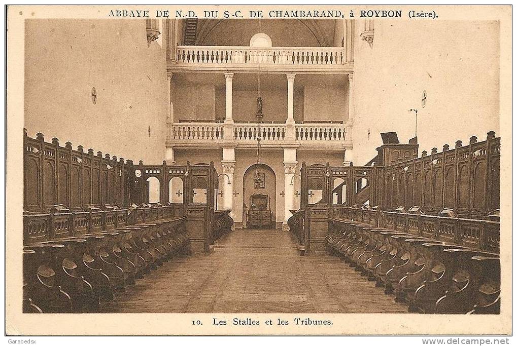 CPA De ROYBON - Abbaye De N.D. Du S.C. De Chambarand - Les Stalles Et Les Tribunes. - Roybon