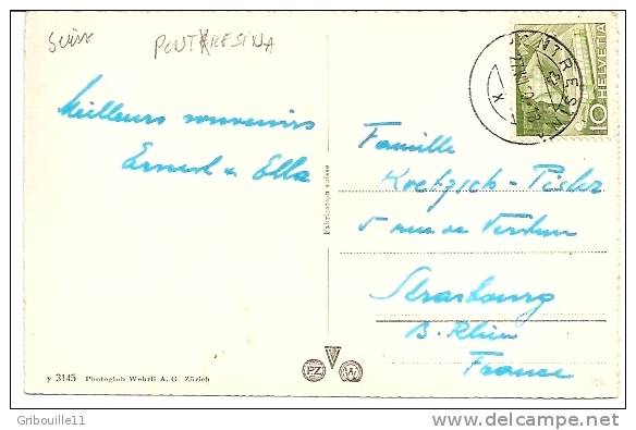 PONTRESINA   -   * DIAVOLEZZAHÜTTE Mit PIZ PALÜ *   -   Editeur :WEHRLI De Zürich   N° Y  3145 - Pontresina