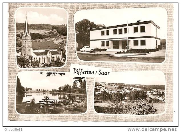 DIFFERTEN   -   4 SICHTE SOUVENIRS  -   Editeur :TABAC FRANZEN Aus Differten   N° 680288 /4 - Kreis Saarlouis