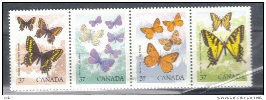 KANADA  1988  Schmetterlinge  -  MNH - Umweltschutz Und Klima