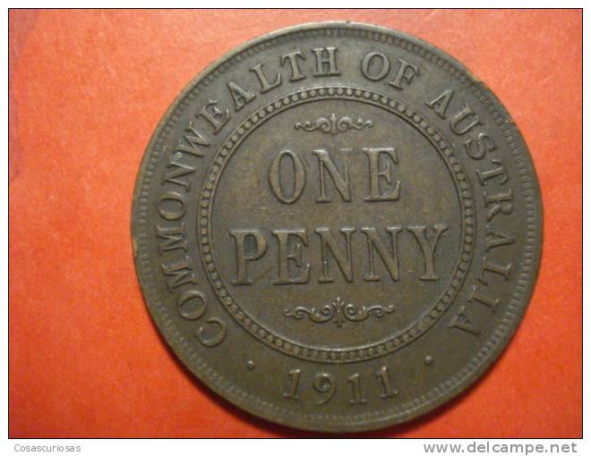 2726 AUSTRALIA  ONE PENNY   GEORGE V   AÑO / YEAR  1911   VF - Penny