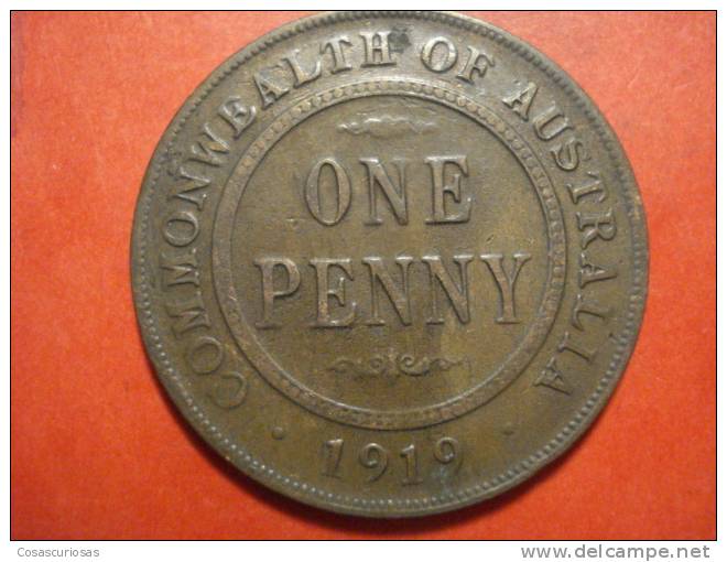 2728 AUSTRALIA  ONE PENNY   GEORGE V   AÑO / YEAR  1919   VF - Penny