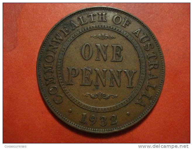 2738 AUSTRALIA  ONE PENNY   GEORGE V   AÑO / YEAR  1932   XF - Penny