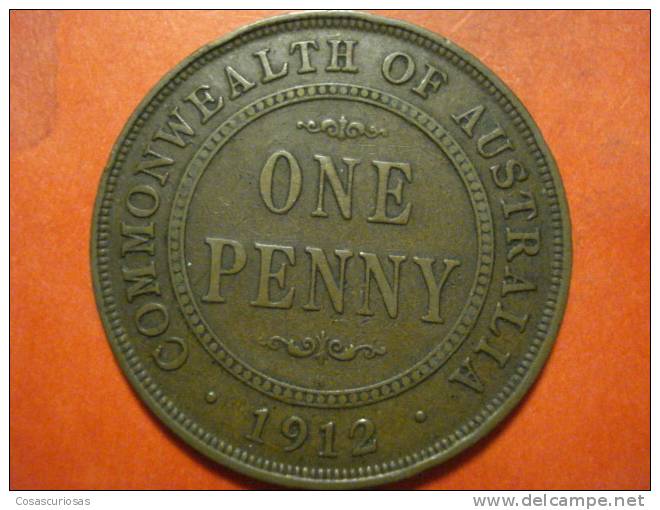 2744 AUSTRALIA  ONE PENNY   GEORGE V   AÑO / YEAR  1912    VF - Penny