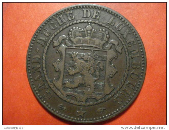 2780 LEXEMBOURG LUXEMBURGO 10 CENTIMES     AÑO / YEAR  1855  VF++ - Luxembourg
