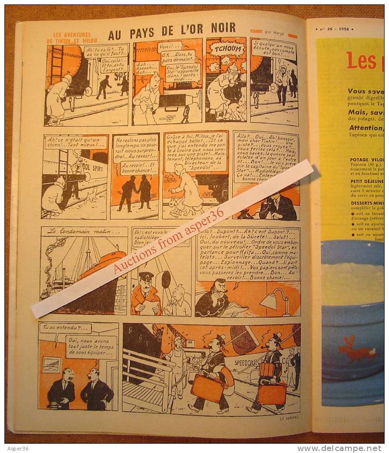 Magazine "L'Echo De La Mode" Avec 1 Page De Tintin 1958 Kuifje - Tintin