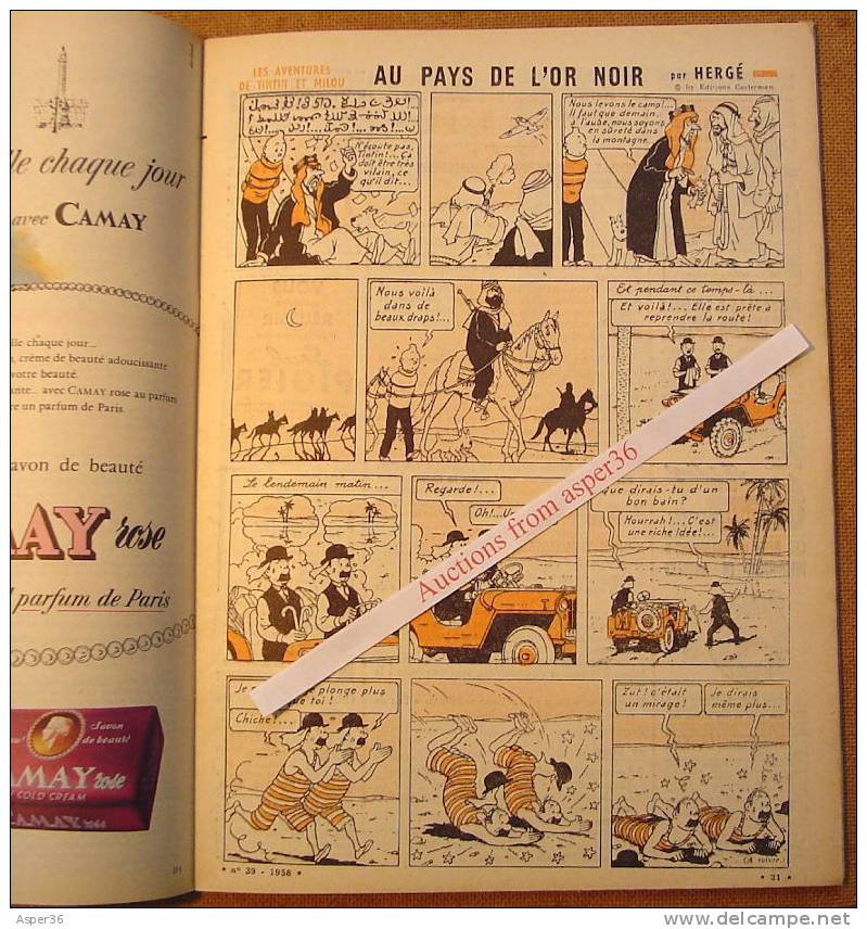 Magazine "L'Echo De La Mode" Avec 1 Page De Tintin 1958 Kuifje - Tintin