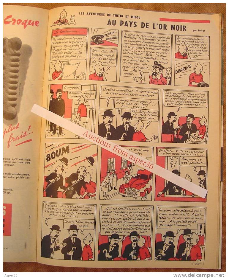 Magazine "L'Echo De La Mode" Avec 1 Page De Tintin 1958 Kuifje - Tintin