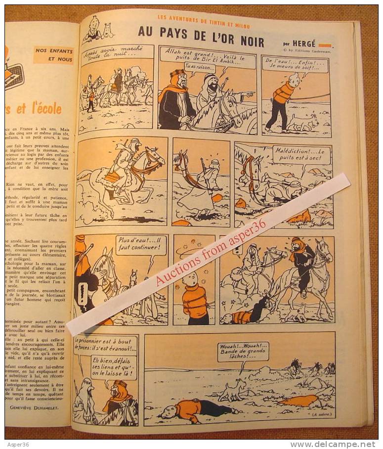 Magazine "L'Echo De La Mode" Avec 1 Page De Tintin 1958 Kuifje - Tintin