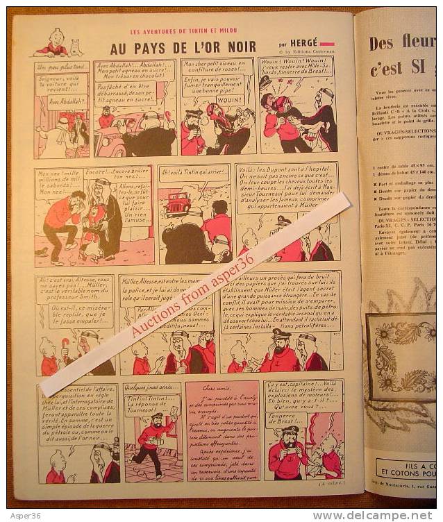 Magazine "L'Echo De La Mode" Avec 1 Page De Tintin 1959 Kuifje - Tintin