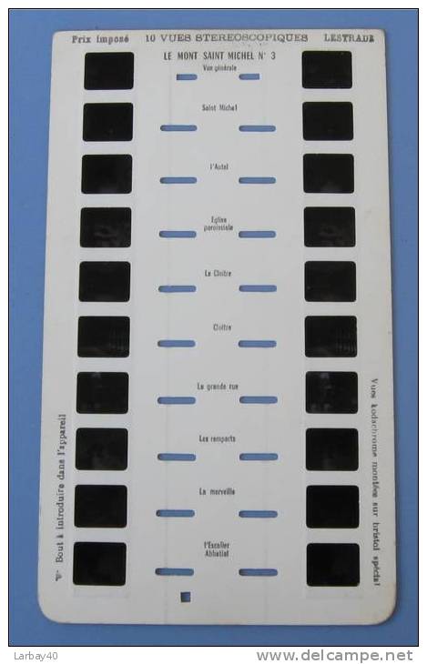 Lestrade Le Mont Saint Michel N°3 - Stereoskope - Stereobetrachter