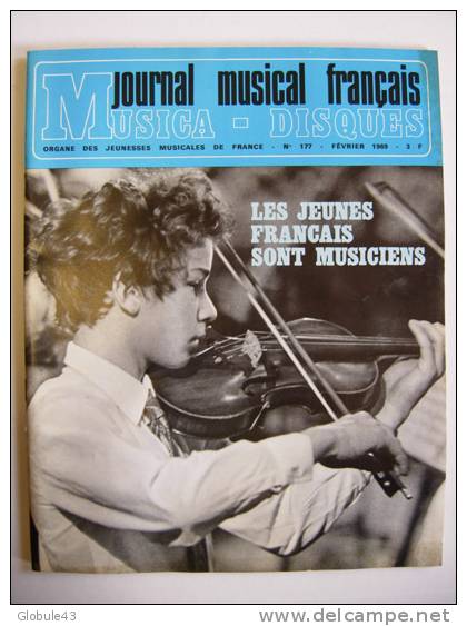 JOURNAL MUSICAL FRANCAIS N° 177 FEVRIER 1969 64 P L'OPERA DE 1891 à 1907 - Musik
