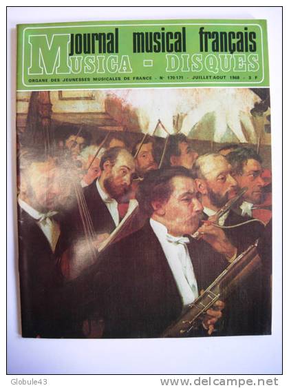 JOURNAL MUSICAL FRANCAIS N° 170/171 JUIL-AOUT1968 64 P UN POEME ET SES MUSICIENS - Music