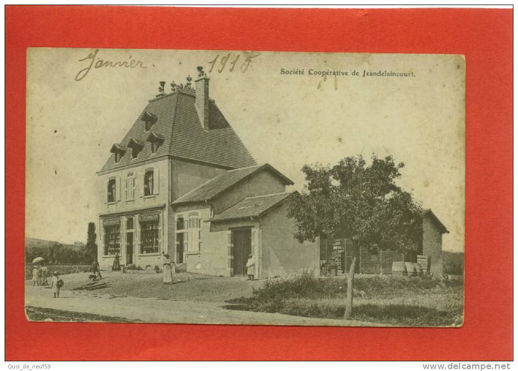 Z 5401 NOMENY TOP RARE JEANDELAINCOURT SOCIETE COOPERATIVE 1915 ANIMEE 2 SCAN - Nomeny