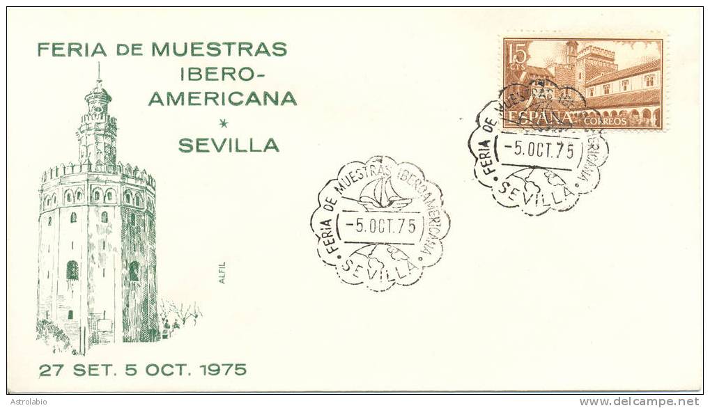Sevilla Feria De Muestras.1975 Obliteration Espagne - Macchine Per Obliterare (EMA)