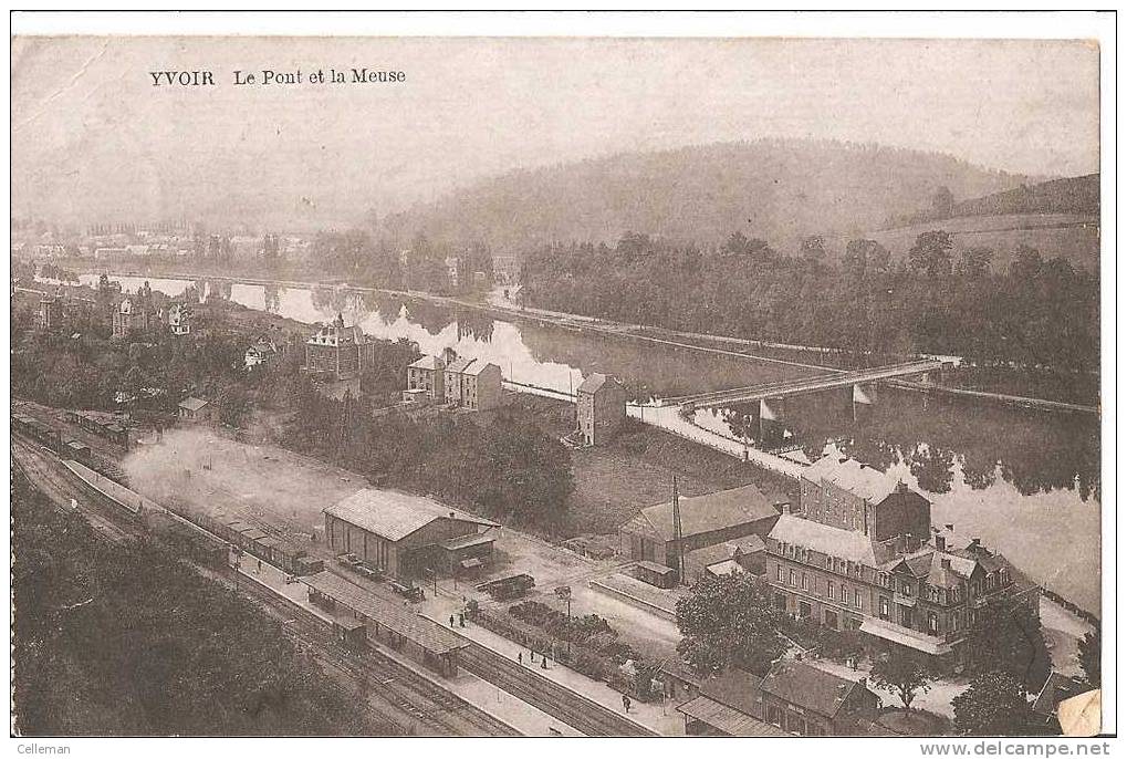 Yvoir Le Pont Et La Meuse 1919 (c1104) - Yvoir