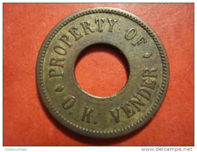 2820 UNITED KINGDOM UK GRAN BRETAÑA TOKEN FICHA     AÑO / YEAR  1900   VF - Profesionales/De Sociedad