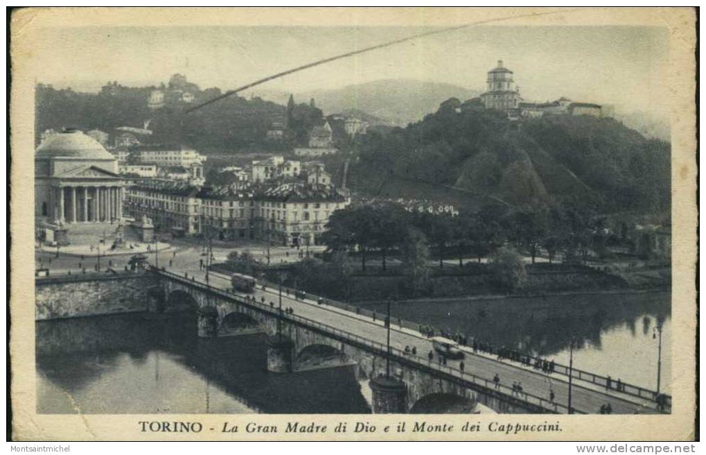 Torino. Italie. La Gran Madre Di Dio E Il Monte Dei Cappuccini. - Bridges