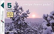 LATVIA CHRISTMAS WIEV-Calendar 1997years (5LATI) - Letland