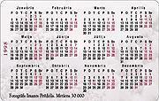 LATVIA CHRISTMAS WIEV-Calendar 1997years (5LATI) - Letonia