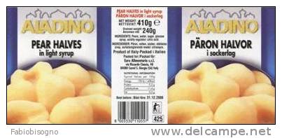 Aladino Pear Halves (Pere) - NUOVA 2004 (timbro Di Archivio Al Retro) ** - Fruits & Vegetables