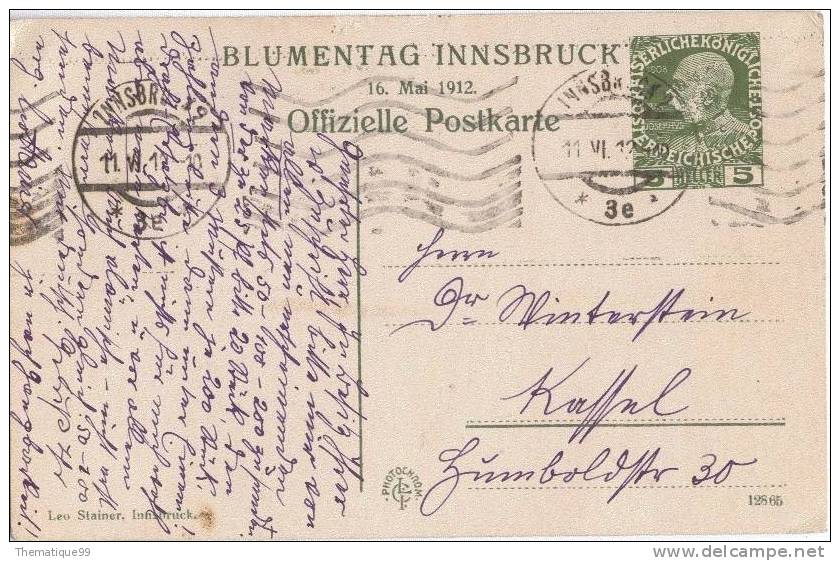 Entier Postal D'Autriche (1912) Timbré Sur Commande : Edelweiss Et Autres Fleurs, Flowers - Otros & Sin Clasificación