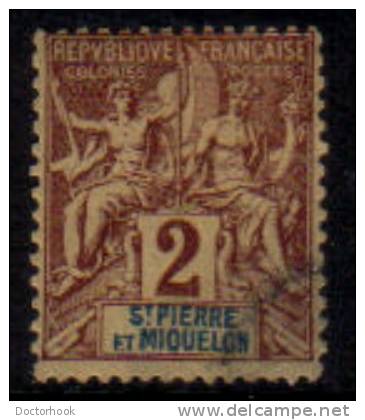 ST.PIERRE & MIQUELON    Scott #  61  F-VF USED - Used Stamps