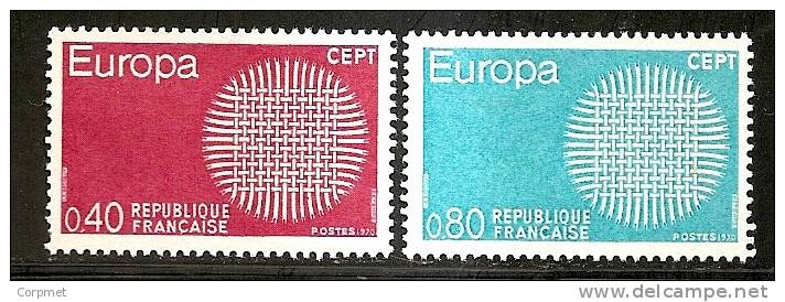 EUROPA-CEPT - FRANCE  - 1970  -  Yvert # 1637/1638  - ** MINT (NH) - à Moins De 25% De La Cote - 1970