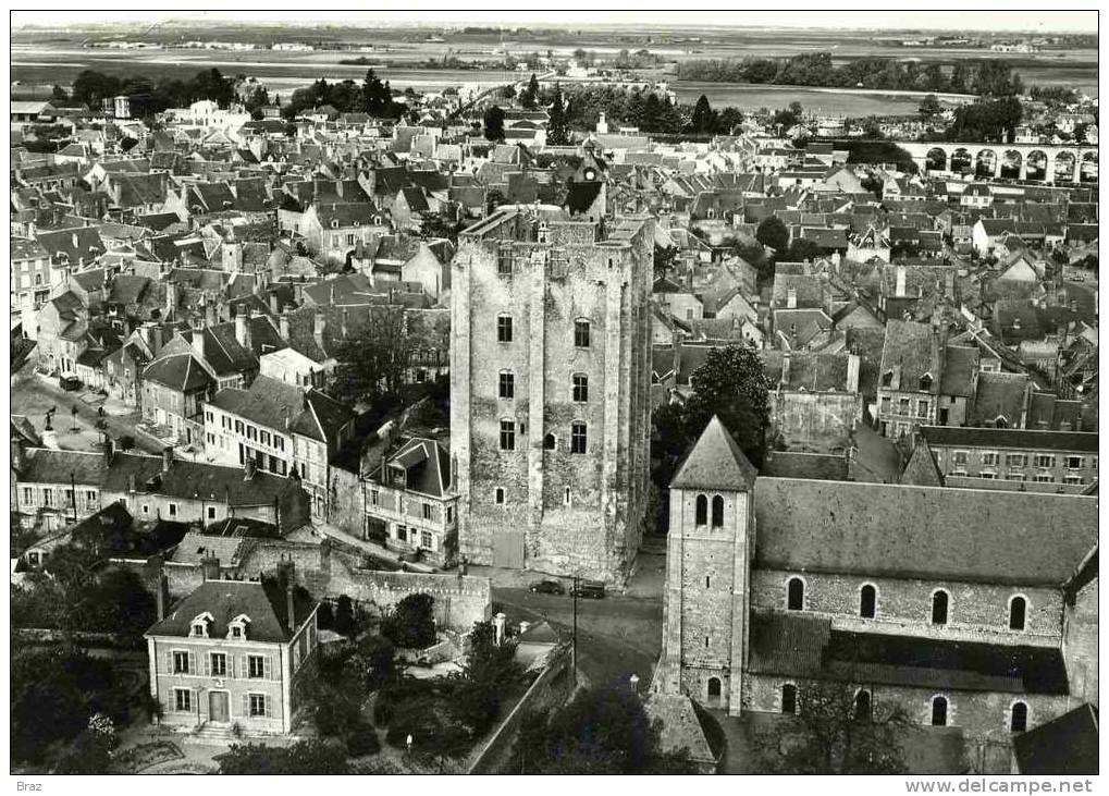 CPSM Beaugency  Vue Aerienne - Beaugency