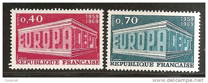 EUROPA-CEPT - FRANCE  - 1969  -  Yvert # 1598/1599  - ** MINT (NH) - à Moins De 25% De La Cote - 1969